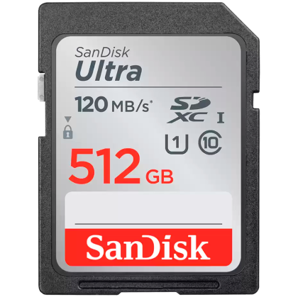 SD памет 512GB SANDISK Ultra SDXC - 150MB/s Class 10 UHS-I U1