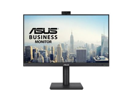 Монитор ASUS BE279QFK (90LM04P1-B04370), 27" IPS, FullHD (1920x1080) 100Hz, 16:9, 5ms, 250 cd/m², 1300:1, Full HD Webcam, Speakers 2x2W, VGA, HDMI, DP, Black