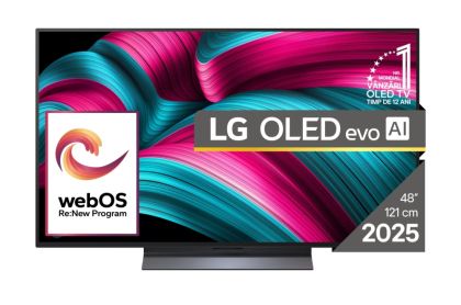 Телевизор 48" LG OLED48C51LA, 4K UHD OLED evo, SmartTV, webOS, 120Hz, Wi-Fi 6, Black