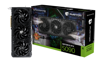 Видео карта GAINWARD GeForce RTX 5090 Phantom GS, 32GB GDDR7, 512 bits, HDMI, 3xDP - NE75090S19R5-GB2020P