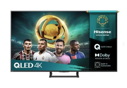 Телевизор 55" HISENSE 55A7Q, 4K Ultra HD QLED, Smart TV, VIDAA Smart OS, 60Hz, WiFi, Black