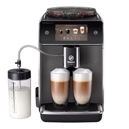 Автоматична кафемашина PHILIPS SM6680/00 Saeco GranAroma Deluxe, 1500W, 18 вида напитки, 15 бара, Aroma Extract, 5-инчов цветен сензорен дисплей, Wi-Fi, Black