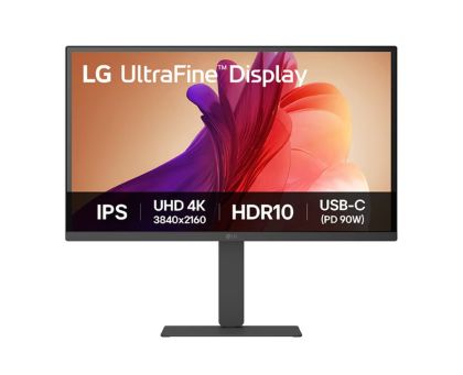 Монитор LG 27U730A-B UltraFine, 27" IPS, 4K UHD (3840x2160) 60Hz, 16:9, 5ms, 300 cd/m², 1000:1, Dynamic Action Sync, Speaker 2x5W, HDMI, USB-C, DisplayPort, Black