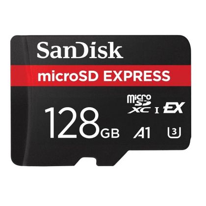 MicroSD памет 128GB SANDISK microSD EXPRESS, microSDXC PCIe® 3.1 NVMe, A1 U3, up to 880MB/s