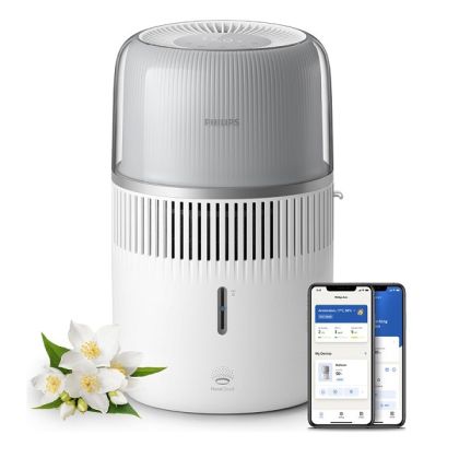 Овлажнител на въздух PHILIPS HU5710/00 Серия 5000 Непрекъснато овлажняване за до 37 часа приложение Air+ за помещение до 56 м² бял