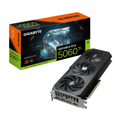 Видео карта GIGABYTE GeForce RTX 5060 Ti GAMING OC 8G, 8GB GDDR7, 128 bit, HDMI, 3xDP - N506TGAMING OC-8GD