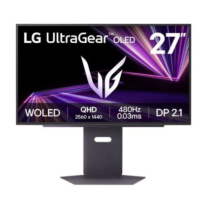 Монитор LG 27GX790A-B UltraGear, 26.5" OLED, QHD (2560x1440) 480Hz, 16:9, 0.03ms, 275 cd/m², 1.5M:1, AMD FreeSync Premium Pro, NVIDIA G-Sync, 2xHDMI, DP, Black