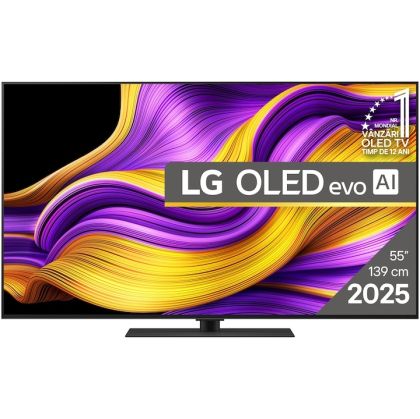 Телевизор 55" LG OLED55G53LS, 4K UHD OLED evo, SmartTV, webOS 25, 120Hz Native (VRR 165Hz), Wi-Fi 6, Black
