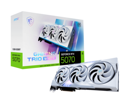 Видео карта MSI GeForce RTX 5070 12G GAMING TRIO OC WHITE, 12GB GDDR7, 192-bit, HDMI, 3xDP