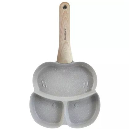 Тиган с 3 отделения Klausberg KB 7824, 19 см, Мраморно покритие, Индукция, Сив