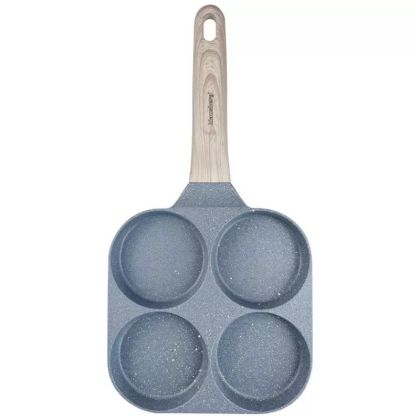 Тиган с 4 отделения Klausberg KB 7822, 18.5 см, Мраморно покритие, Индукция, Сив