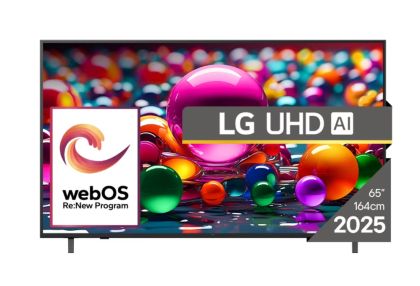 Телевизор 65" LG 65UA75003LA, 4K UltraHD LED TV, SmartTV, webOS 25, 60Hz, WiFi, Black
