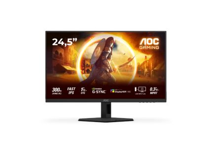 Монитор AOC 25G4SRE, 24.5" Fast IPS, FullHD (1920x1080) 300Hz, 16:9, 0.3ms, 400cd/m2, 1000:1, Adaptive Sync, 2xHDMI, DP, Black