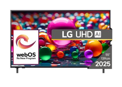 Телевизор 55'' LG 55UA74003LB, 4K Ultra HD LED, Smart TV, webOS, 60Hz, WiFi, Black
