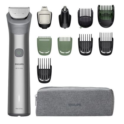 Тример PHILIPS MG5941/15 All-in-One Trimmer series 5000, 11 в 1: лице, глава и тяло, време на безжична работа до 120мин / 60 зареждане Технология BeardSense