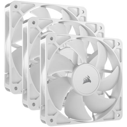 CORSAIR RS120 White, 120mm Fan, Triple Pack
