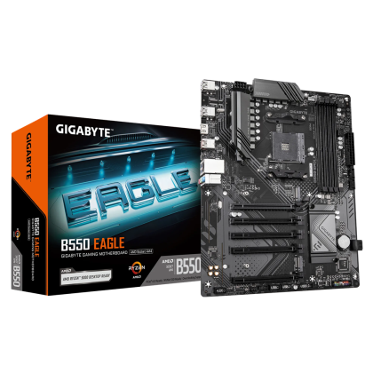 Дънна платка GIGABYTE B550 EAGLE (AMD AM4, 4 x DDR4, 2 x M.2, HDMI) ATX