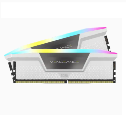 Памет CORSAIR 32GB DDR5 6000MHz (2x16GB) VENGEANCE RGB DDR5 EXPO & XMP White