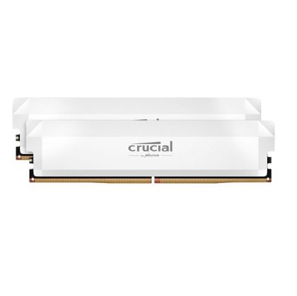 Памет CRUCIAL Pro Overclocking, 32GB DDR5 6000MHz (2x16GB) UDIMM White