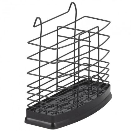 Сушилник за прибори Rosberg R53003B, 16.6х5.8х6.5 см, Черен