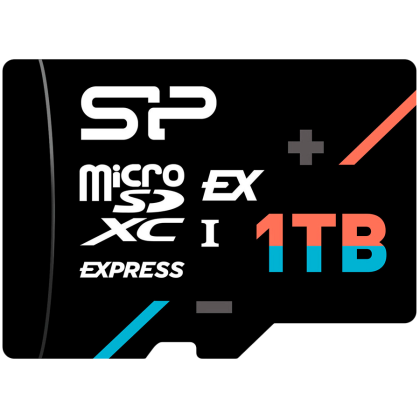 MicroSD памет 1TB SILICON POWER Hypera Express, microSDXC, Class10 UHS-I U3, V30, PCIe Gen 3x1 NVMe, up to 880MB/s