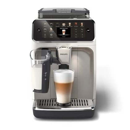 Автоматична кафе машина PHILIPS EP5543/90 Series 5500, 1500W, 20 напитки, LatteGo, White/Chrome