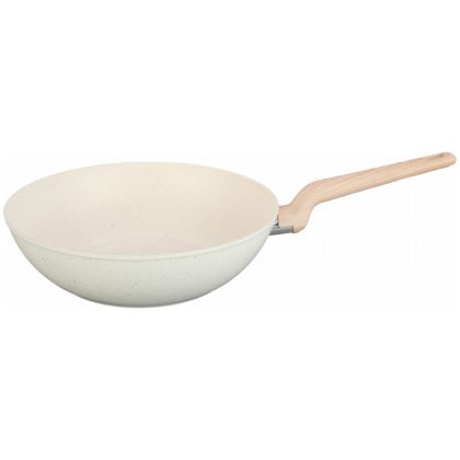 Уок тиган Oliver Voltz Nice OV54420E30, 30 см, Мраморно покритие, Индукция, Бежов