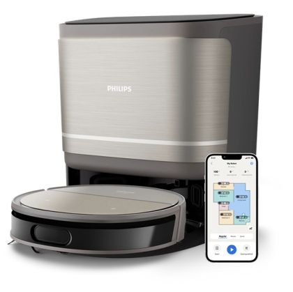 PHILIPS robot HomeRun 9000 Series Aqua with cleaning staton