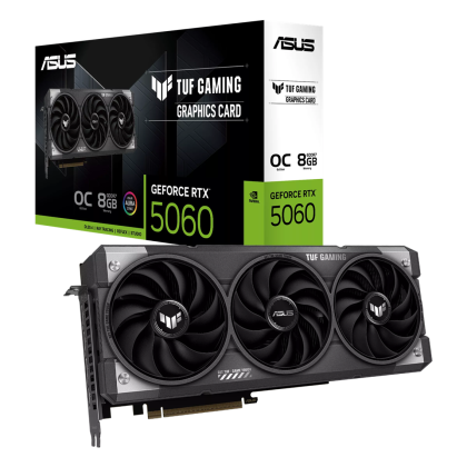 Видео карта ASUS TUF Gaming GeForce RTX 5060 Ti 8GB GDDR7 OC Edition, 8GB GDDR7,128-bit, HDMI, 3xDP - 90YV0N00-M0NA00