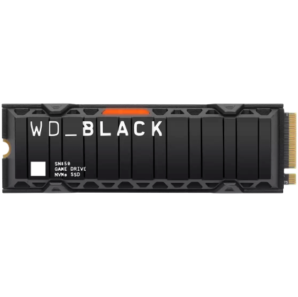 SSD 2TB WD Black SN8100 (WDS200T1XHM-00CMT0), M.2 2280, PCIe Gen5 x4 NVMe, TLC 3D CBA NAND, With Heatsink