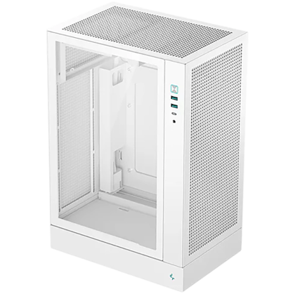 DeepCool CH170 PLUS WH, Mini Tower, Mini-ITX/Micro-ATX, 2xUSB3.0, 1xType-C Gen 2, 1xAudio/Mic, Mesh Panel, White, R-CH170-WHNGM0-G, 2Y
