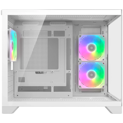 COUGAR FV150 Mini RGB PC Case, Mid tower, White
