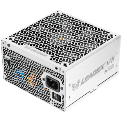 Super Flower Leadex VII XG 850W ATX 3.1, 80 Plus Gold, Fully Modular, Flat White Cables, 140mm Fan, 150mmx150mmx86mm, White, 10 Year Warranty