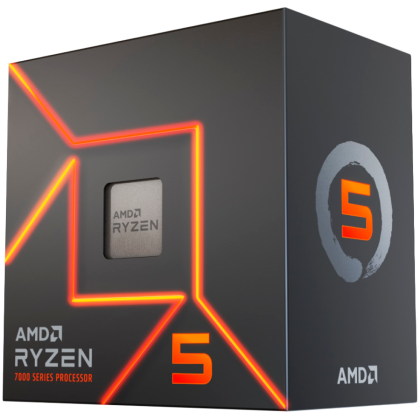 AMD CPU Desktop Ryzen 5 6C/12T 7400 (4.3GHz,22MB,65W,AM5) MPK, with Radeon Graphics and Wraith Stealth Cooler