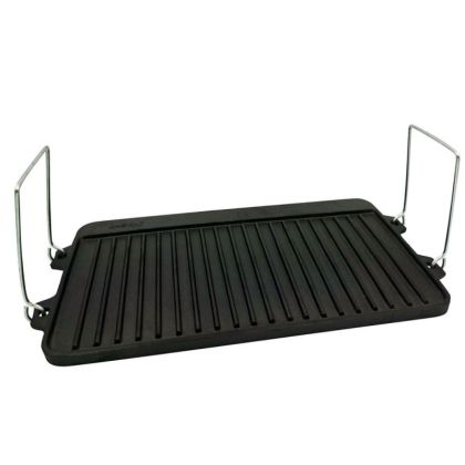 Грил плоча Kinghoff KH 1262, 44х24 см, Две страни - грил и плоска, Чугун