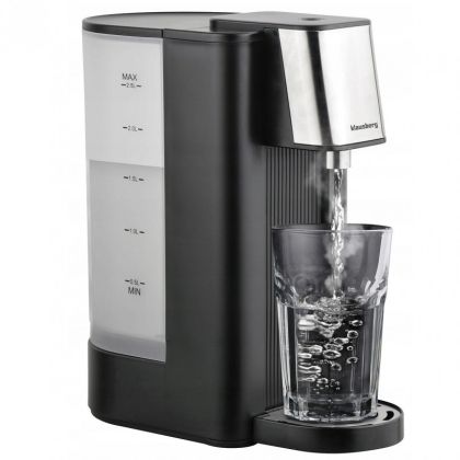 Диспенсър за гореща вода Klausberg KB 7877, 2600W, 2.5l, 95°C, 400-500мл/мин, Индикатор за нивото на вода, CE, RoHS, Черен