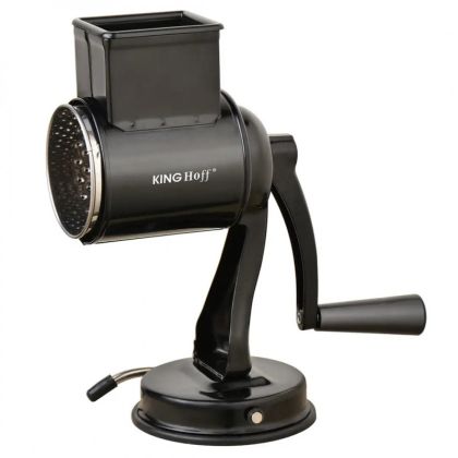 Ръчно ренде с 5 сменяеми приставки Kinghoff KH 1951, Неръждаема стомана, Черен