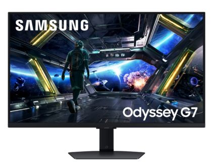Monitor LED Samsung Odyssey G7 LS27FG702EUXEN 27", 3840x2160, 4K UHD, 180Hz / FHD 360Hz Dual Mode, IPS, HDR10, 16:9, 1000:1, 350 cd/m2, 1ms GTG, 178/178, 99% sRGB, DP 1.4, HDMI 2.1, Flicker-free, Tilt, Height Adjust, 2Y