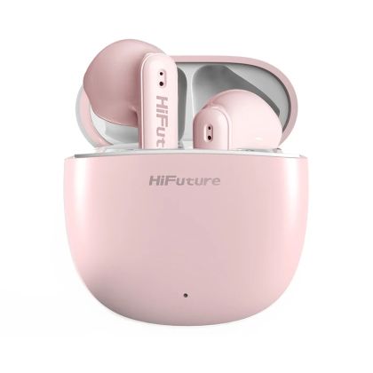 Слушалки HiFuture ColorBuds2 Pink, Fashion TWS Earbuds, *5+15hours Play time,  Bluetooth 5.3, 10MM Driver, Soft Bass, Comfort Fit, Colorful option