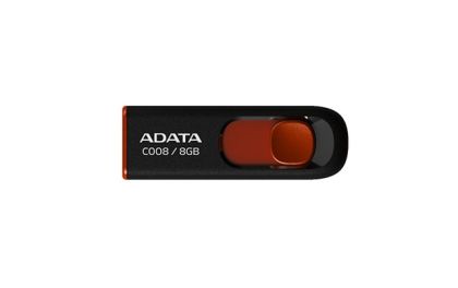 USB памет 64GB ADATA C008, USB 2.0, Black/Red