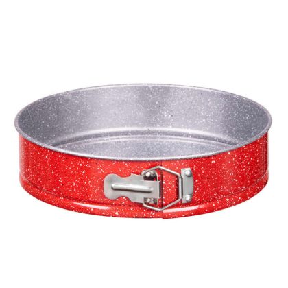 Форма за торта с падащо дъно Oliver Voltz OV51223RB26, 26 см, Мраморно незалепващо покритие, Червен