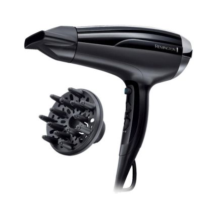 Сешоар Remington D5215 Pro Air Shine, 2300W, 2 скорости, 3 степени, Йонна система, 85 км/ч, Керамична решетка, Черен