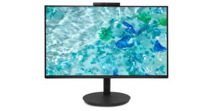 Монитор ACER Vero CB242YD6bmiprcx (UM.QB2EE.601), 23.8'' IPS, FullHD (1920x1080) 120Hz, 16:9, 1ms, 250cd/m2, 1500:1, AdaptiveSync, Speaker 2x5W, WebCam 5M/Mic array, VGA, HDMI, DP, Black
