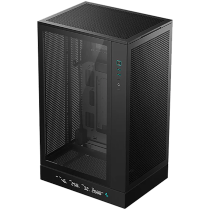 DeepCool CH270 DIGITAL, Mini Tower, Mini-ITX/Micro-ATX, 2xUSB3.0, 1xType-C Gen 2, 1xAudio/Mic, Mesh Panel, Black, R-CH270-BKNDM0-G-1, 2Y