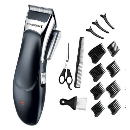 Машинка за подстригване Remington HC363C, Безжична, 3-25 мм, 14 аксесоара, Самонаточваща, Черен