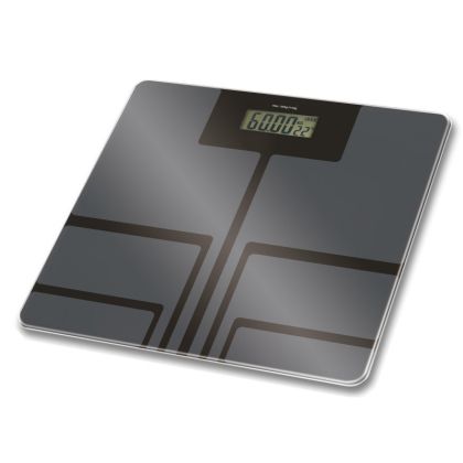 Кантар Rosberg R51650E, 180 кг, Дигитален, LCD дисплей, Сребрист