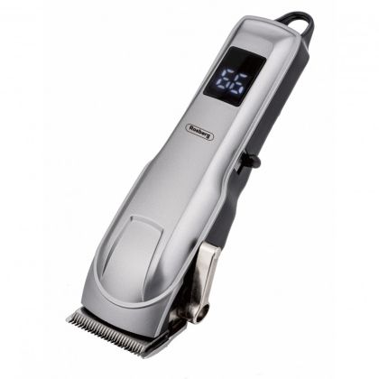 Безжична машинка за подстригване Rosberg R51810Q, 5W, 1200mAh, 4 гребена, USB, Автономия до 90 минути, Сребрист
