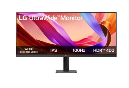 Монитор LG 34U511A-B UltraWide, 34" IPS, WFHD (2560x1080) 100Hz, 21:9, 5ms, 1000:1, 400cd/m2, AMD FreeSync, HDMI, DP, Black