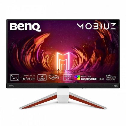 Монитор BENQ MOBIUZ EX2710U (9H.LKTLA.TBE), 27" IPS, 4K UHD (3840x2160) 144Hz, 16:9, 1ms, 600cd/m2, 1000:1, AMD FreeSync Premium Pro, Speaker treVolo 2.1 (2Wx2+5Wwoofer), Microphone, 2xHDMI, DP, 4xUSB, Grey