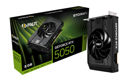 Видео карта PALIT GeForce RTX 5050 StormX, 8GB GDDR6, 128 bits, HDMI, 3xDP - NE650500119P1-GB2070F